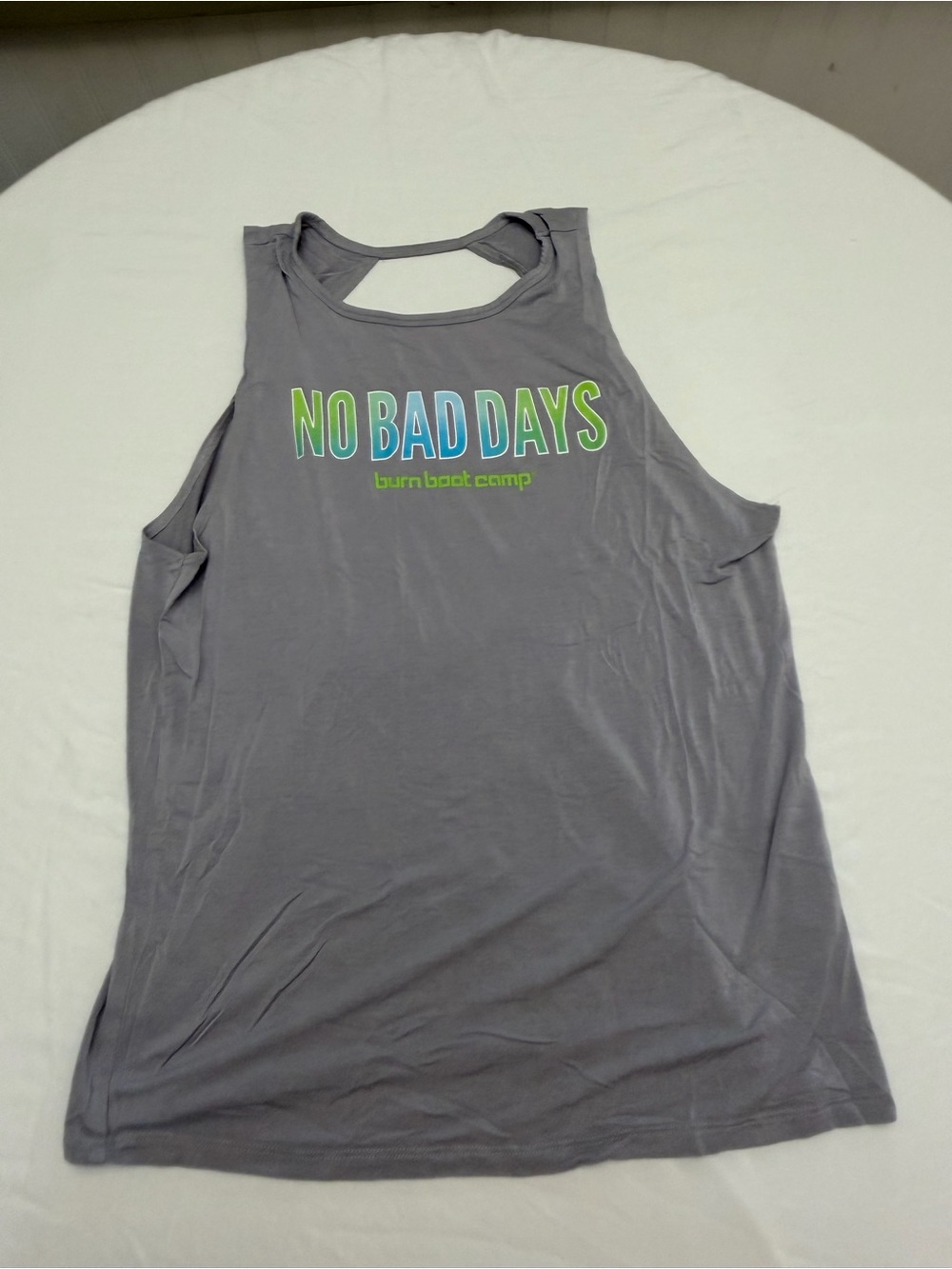 No Bad Days Gray Tank Top - Burn Boot Camp
